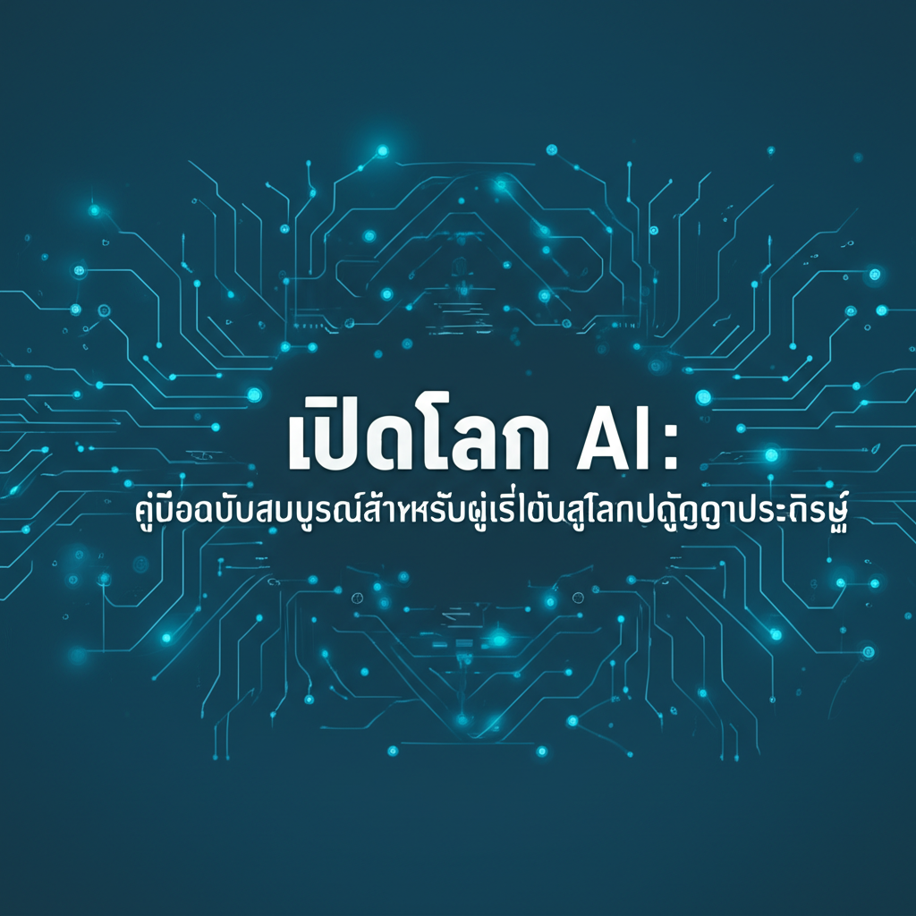 เปิดโลก AI: คู่มือฉบับสมบูรณ์สำหรับผู้เริ่มต้นสู่โลกปัญญาประดิษฐ์